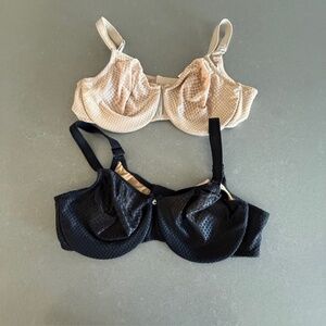 2 NWOT Chantelle Lingerie C Magnifique Nouveau Full Coverage Underwire Bra 42C